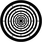 Gobo ROSCO DHA 77762 Concentric rings - Taille M (66 mm)