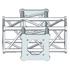 Angle 4 départs, 2D, horizontal ou vertical, pour série SC150 ASD