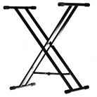 Stand en double X K&M pour clavier