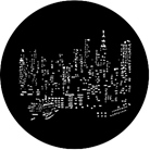 Gobo ROSCO DHA 77287 Nyc skyline - Taille B (86 mm)