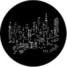 Gobo ROSCO DHA 77287 Nyc skyline - Taille M (66 mm)