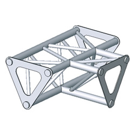 Angle 3 départs à plat 90° série SD150 triangulaire - alu ASD