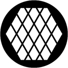 Gobo ROSCO DHA 78044 Large diamonds - Taille A (100 mm)