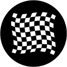 Gobo ROSCO DHA 78050 Chequered flag 1 - Taille A (100 mm)