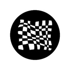 Gobo ROSCO DHA 78052 Chequered flag 3 - Taille A (100 mm)