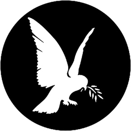 Gobo ROSCO DHA 78089 Dove of peace - Taille E (37.5 mm)