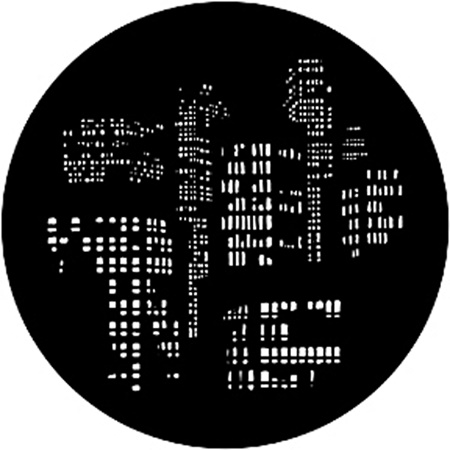 Gobo ROSCO DHA 77786 City lights - Taille A (100 mm)
