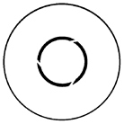 Gobo ROSCO DHA 77892 Laser cone - Taille M (65.5 mm)