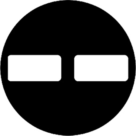 Gobo ROSCO DHA 77902 Train window 2 - Taille A (100 mm)