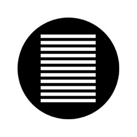 Gobo ROSCO DHA 77904 Venetian blind 2 - Taille A (100 mm)