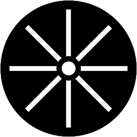 Gobo ROSCO DHA 77919 Radial bars - Taille B (86 mm)