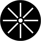 Gobo ROSCO DHA 77919 Radial bars - Taille M (65.5 mm)