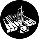 Gobo ROSCO DHA 77933 Piano bar - Taille B (86 mm)