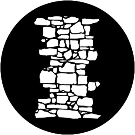 Gobo ROSCO DHA 77950 Dry stone wall 1 - Taille M (65.5 mm)