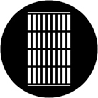 Gobo ROSCO DHA 77980 Jail bars - Taille B (86 mm)