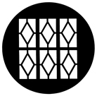 Gobo GAM 799 Tudor window 2 - Taille M (66 mm)