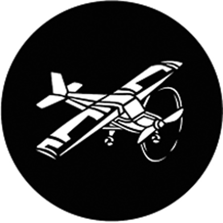 Gobo GAM n° 907 Airplane - Taille M (66 mm)