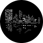 Gobo ROSCO DHA 79023 City lights 2 - Taille A (100 mm)