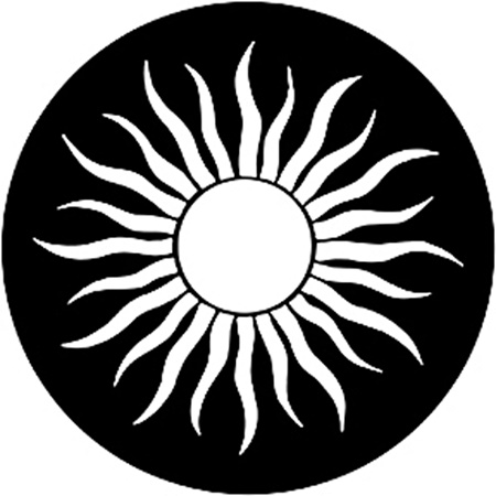 Gobo ROSCO DHA 79177 Grecian sun - Taille A (100 mm)