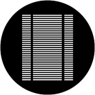 Gobo ROSCO DHA 79312 Wide louvre - Taille A (100 mm)