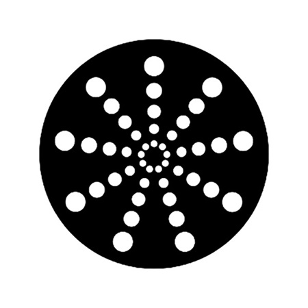 Gobo ROSCO DHA 79702 Radial circles - Taille A (100 mm)