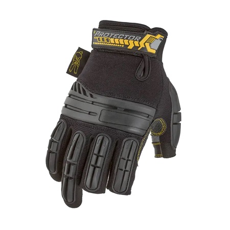 Paire de gants renforcés au Kevlar, 3 doigts coupés DIRTY RIGGER - XL