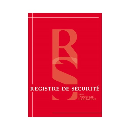 Registre de sécurité incendie simplifié - 48 pages - format A4 CORDIA