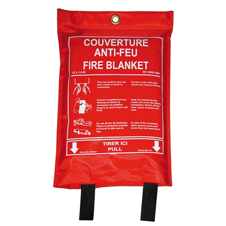 Couverture antifeu 1,20 x 1,80m en sachet souple CORDIA