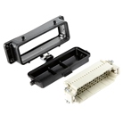 Embase femelle à 4 ergots latéraux et capot plastique noire