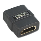 Adaptateur droit HDMI femelle - HDMI femelle dorée LINDY