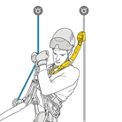 Absorbeur d’énergie avec longe intégrée pour PETZL Asap'Sorber