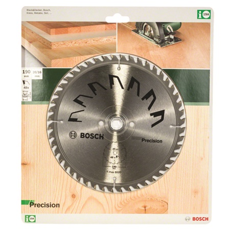 Lame de scie circulaire Optiline Wood diamètre 160mm - 48 dents BOSCH