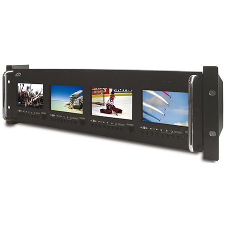 Bandeau VITY 4 écrans LCD 4'' -102mm - entrées analogiques - 19'' - 3U