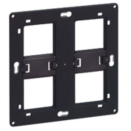 Support universel pour prise MOSAIC 2x5 ou 2x2x2 modules (horizontal)