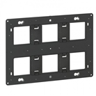 Support universel pour prise MOSAIC 2 x 6 ou 2 x 8 ou 2 x 3x2 modules