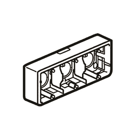 Cadre saillie horizontale 6 à 8 modules Profondeur : 40mm LEGRAND