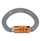Mousqueton demi-rond multidirectionnel PETZL Omni Triact-Lock
