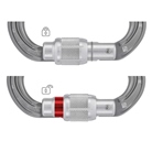 Mousqueton demi-rond multidirectionnel PETZL Omni Triact-Lock