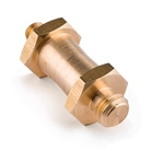 Spigot hexagonal double pas de vis 3/8