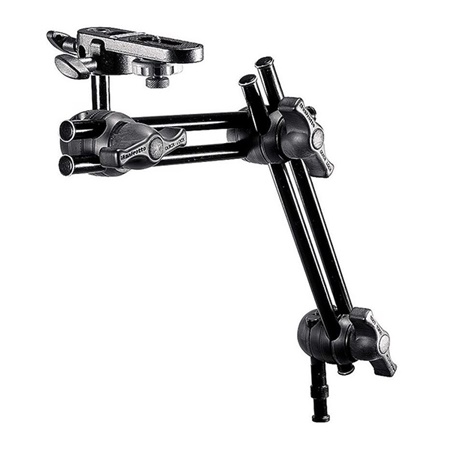 Bras articulé double MANFROTTO - 2 sections - 625mm - spigot mâle 16mm