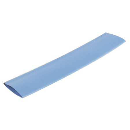 Manchon thermorétractable bleu 12/4mm - Longueur 10cm