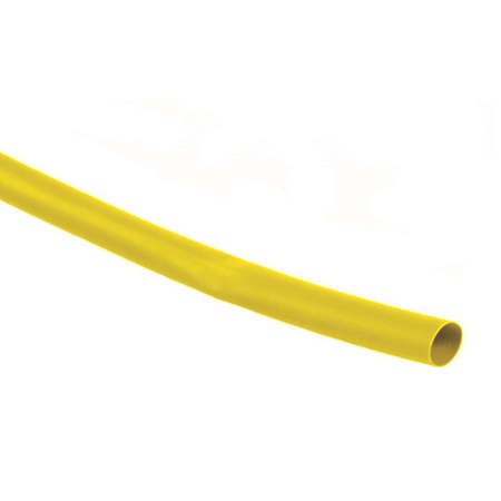 Manchon thermorétractable jaune 6/2mm - Longueur 10cm