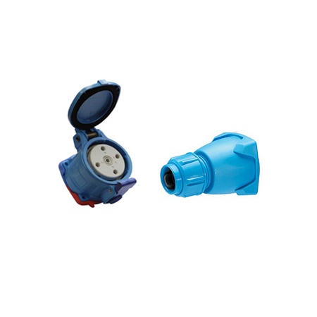 Fiche MARECHAL femelle BLEUE 50A tétra 400V 3P+N+T position 17