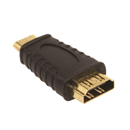 Adaptateur Mini HDMI mâle - HDMI femelle dorée SOMMER