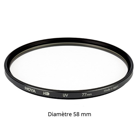 Filtre HOYA UV HD - Diamètre : 58mm