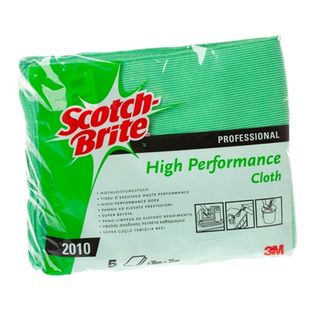 Lot de 5 tissus microfibre haute performance 3M Scotch-Brite 2010