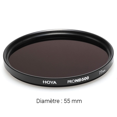 Filtre gris neutre HOYA Neutral Density Pro ND500 - Diamètre : 55mm