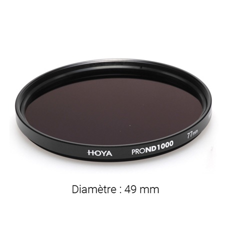 Filtre gris neutre HOYA Neutral Density Pro ND1000 - Diamètre : 49mm