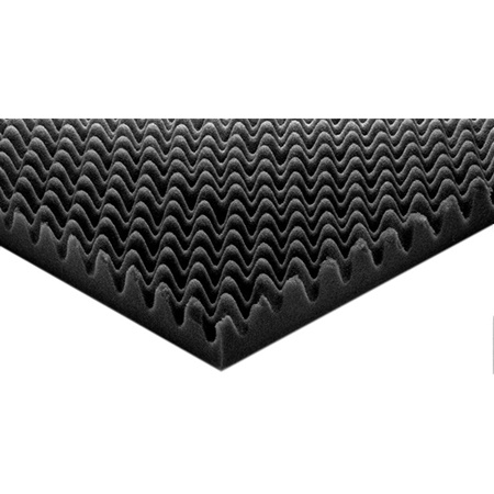 Plaque de mousse souple alvéolée 1 x 1m - coloris anthracite