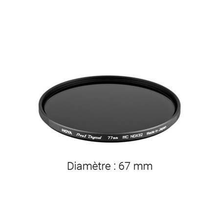 Filtre gris neutre HOYA Neutral Density Pro ND32 - Diamètre : 67mm